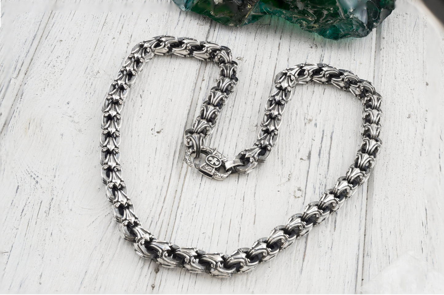 Huge silver chain Men silver chain  Heavy chain 12 mm width Biker jewelry