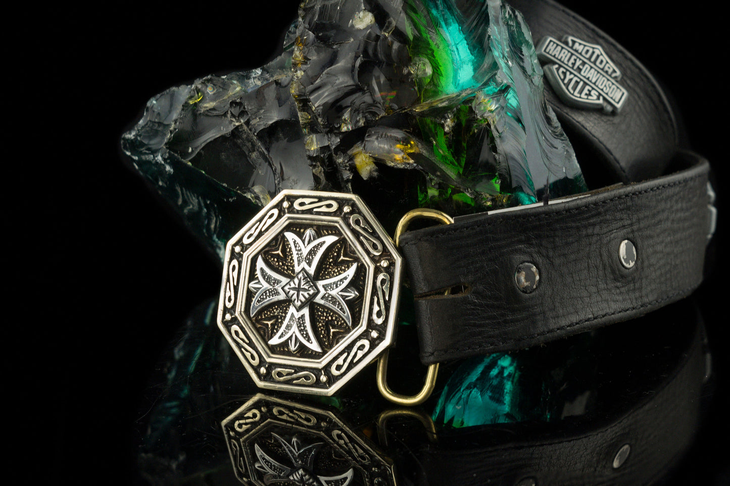 Maltese cross buckle jewelry bronze and  silver buckle Western belt buckle Medieval Cross