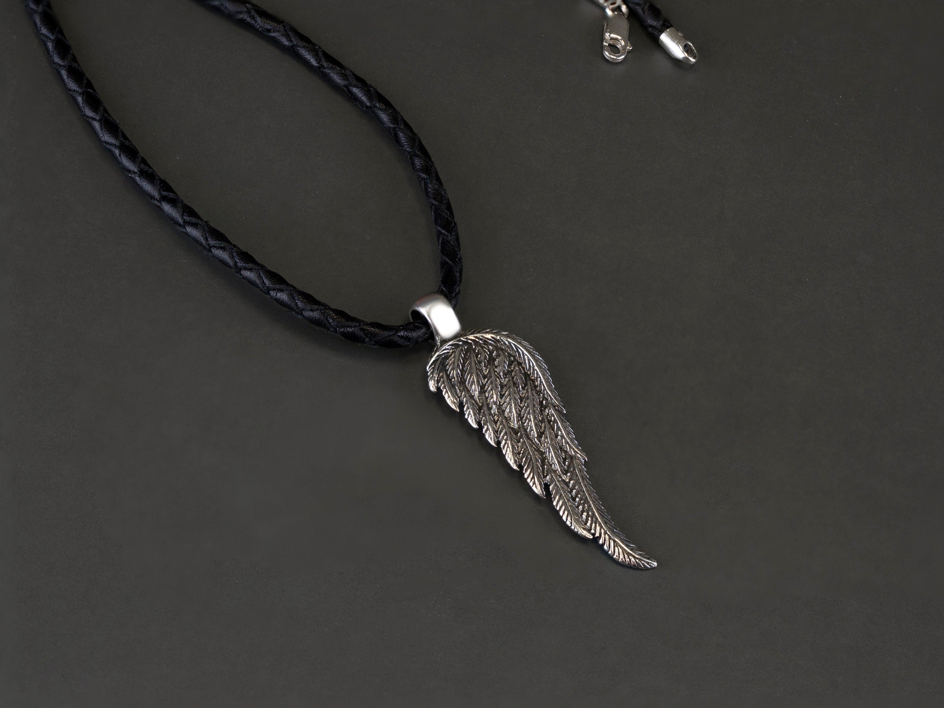 Wing pendant silver Angel wing pendant Silver angel wing pendant