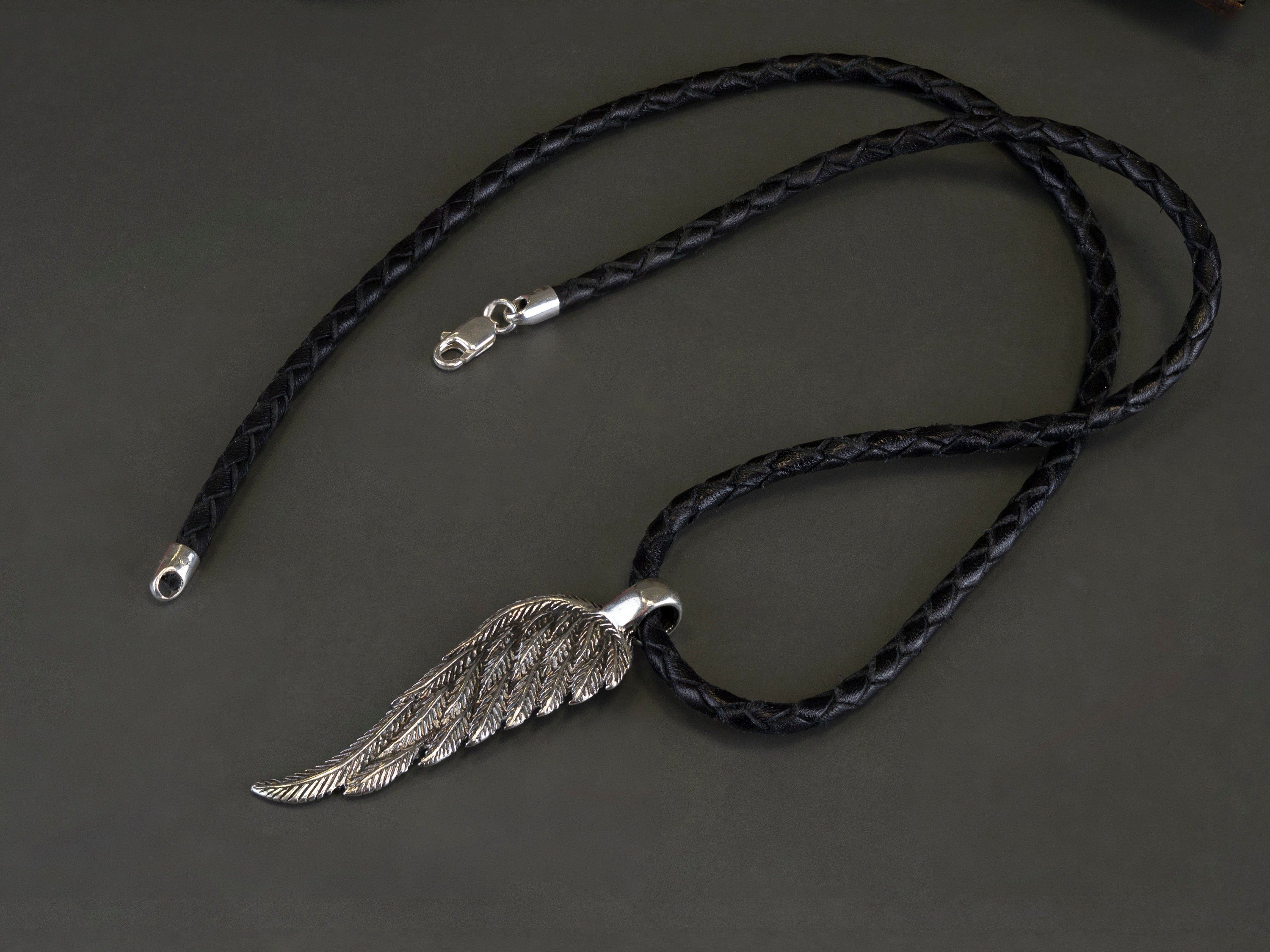 Wing pendant silver Angel wing pendant Silver angel wing pendant