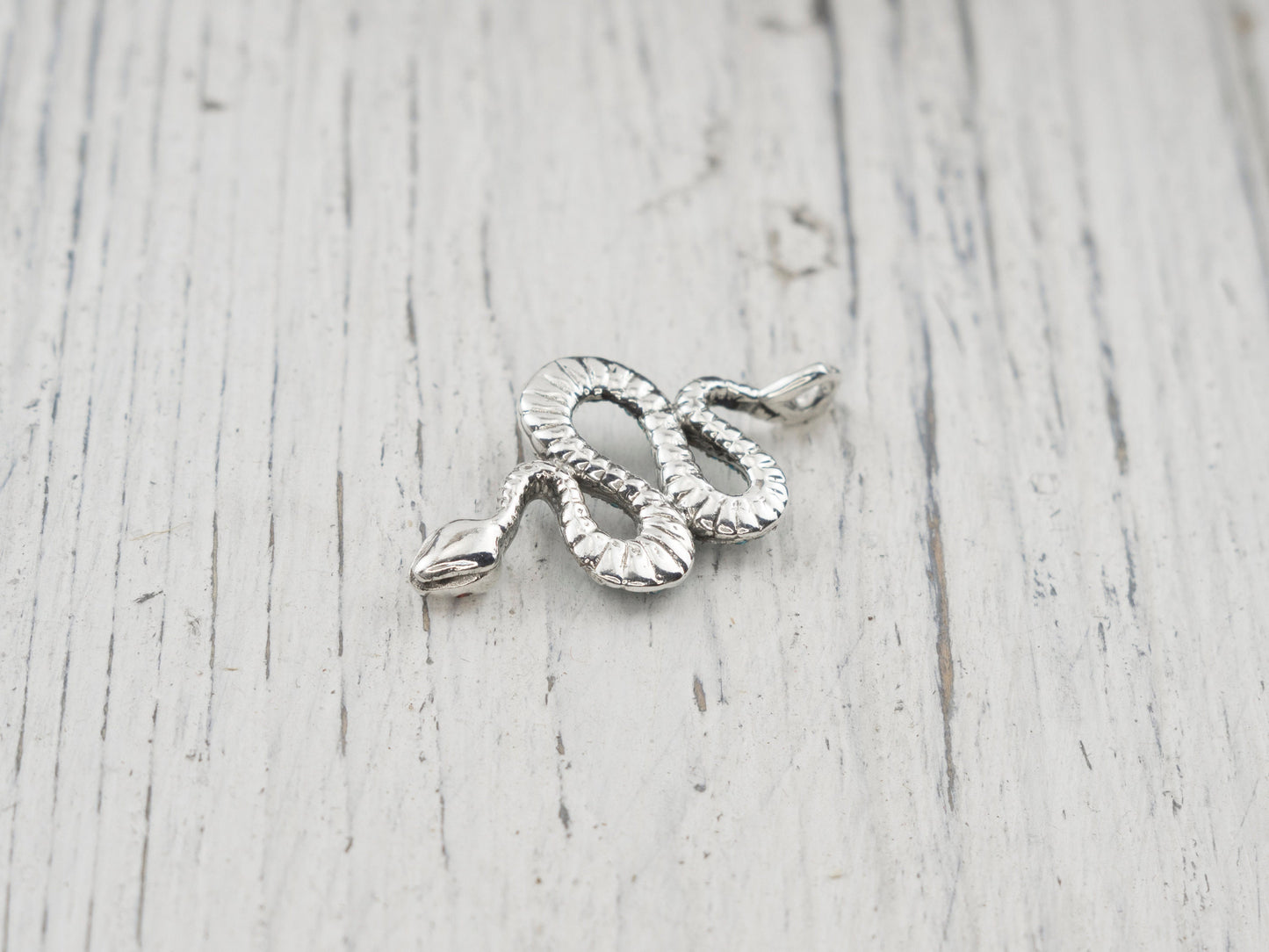 Gemstones snake pendant Silver snake pendant Blue snake