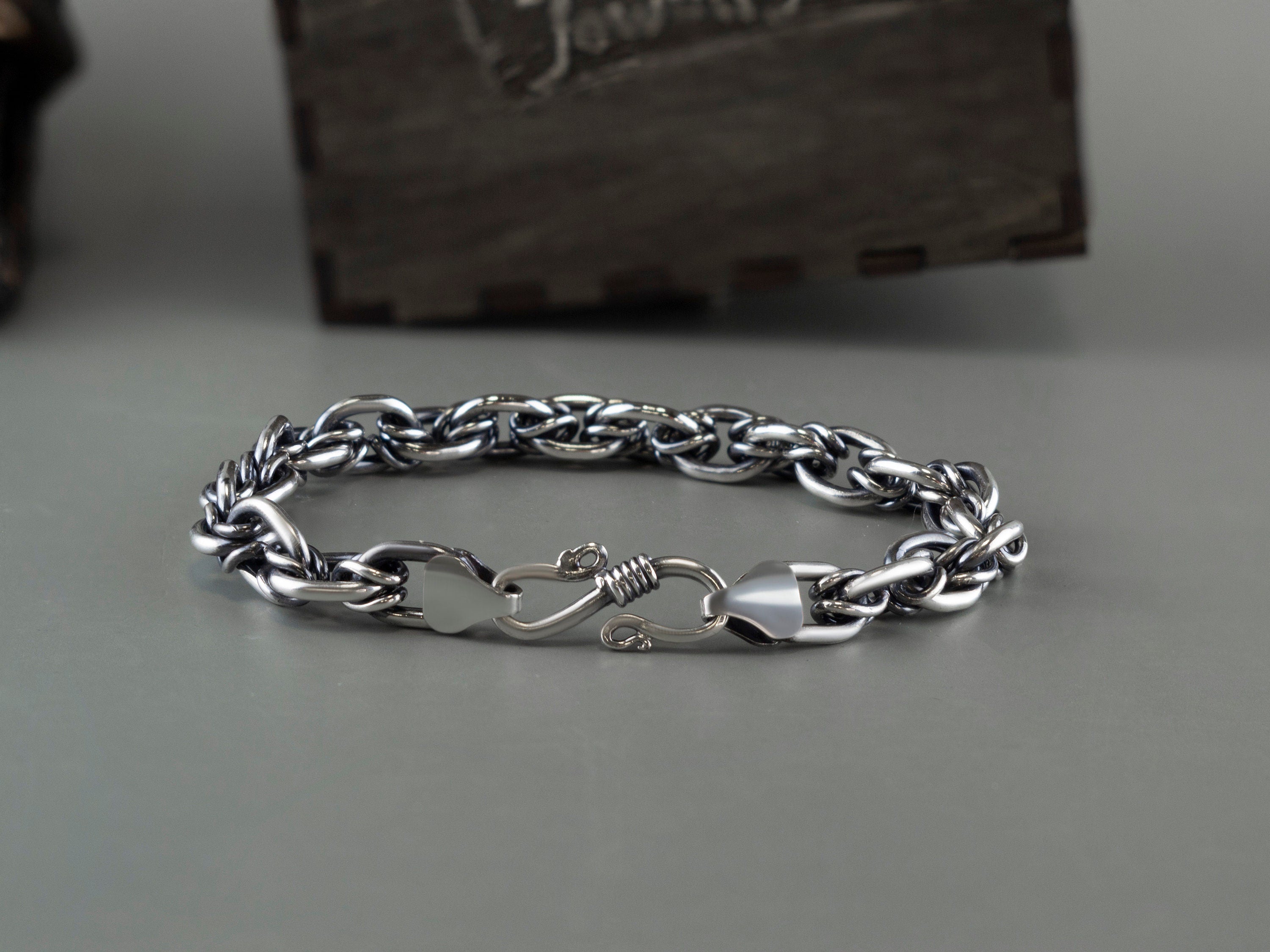 Silver bracelet Handmade silver bracelet Anchor style silver bracelet