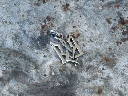 Trident pendant Ukrainian Tryzub Pendant Ukrainian pendant  with Ukrainian Trident