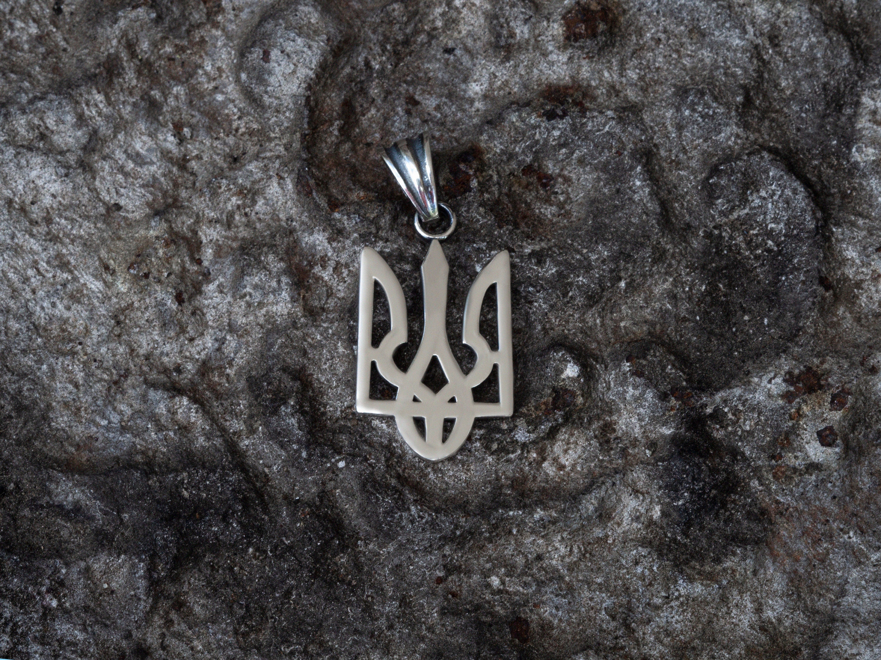 Silver tryzub Pendant, Silver Tryzub, Ukraine Pendant, Ukraine jewelry, Ukrainian coat of arms