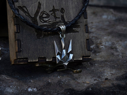 Ukraine symbol, Ukrainian pendant, Stand with Ukraine, Trident pendant, Silver Ukrainian tryzub, Ethnic Trident necklace